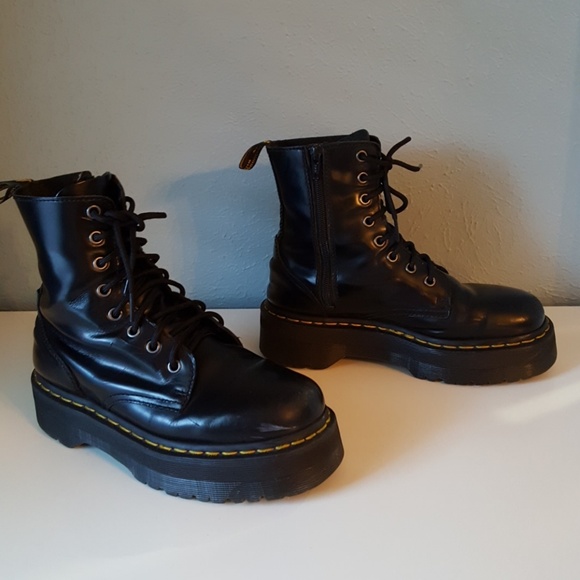 Dr. Martens Shoes - Dr. Martens Jadon Combat Boots Black UK5/US7